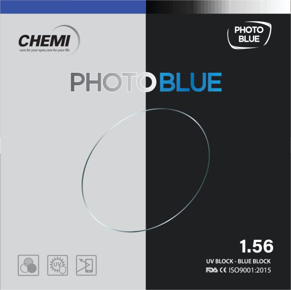 Tròng Chemi Photo blue 1.56