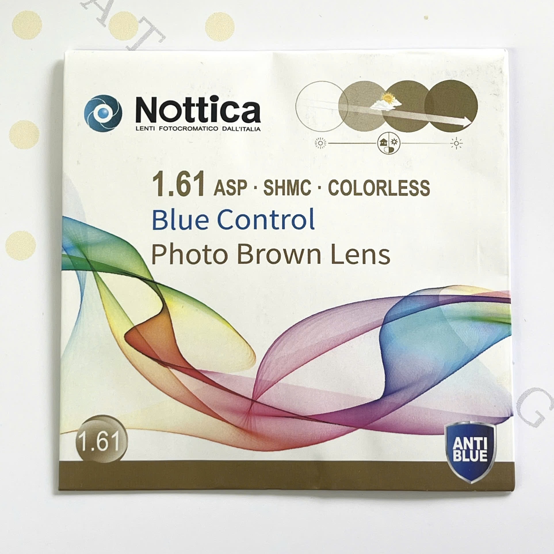 Tròng đổi màu Brown notiaca  1.61 asx