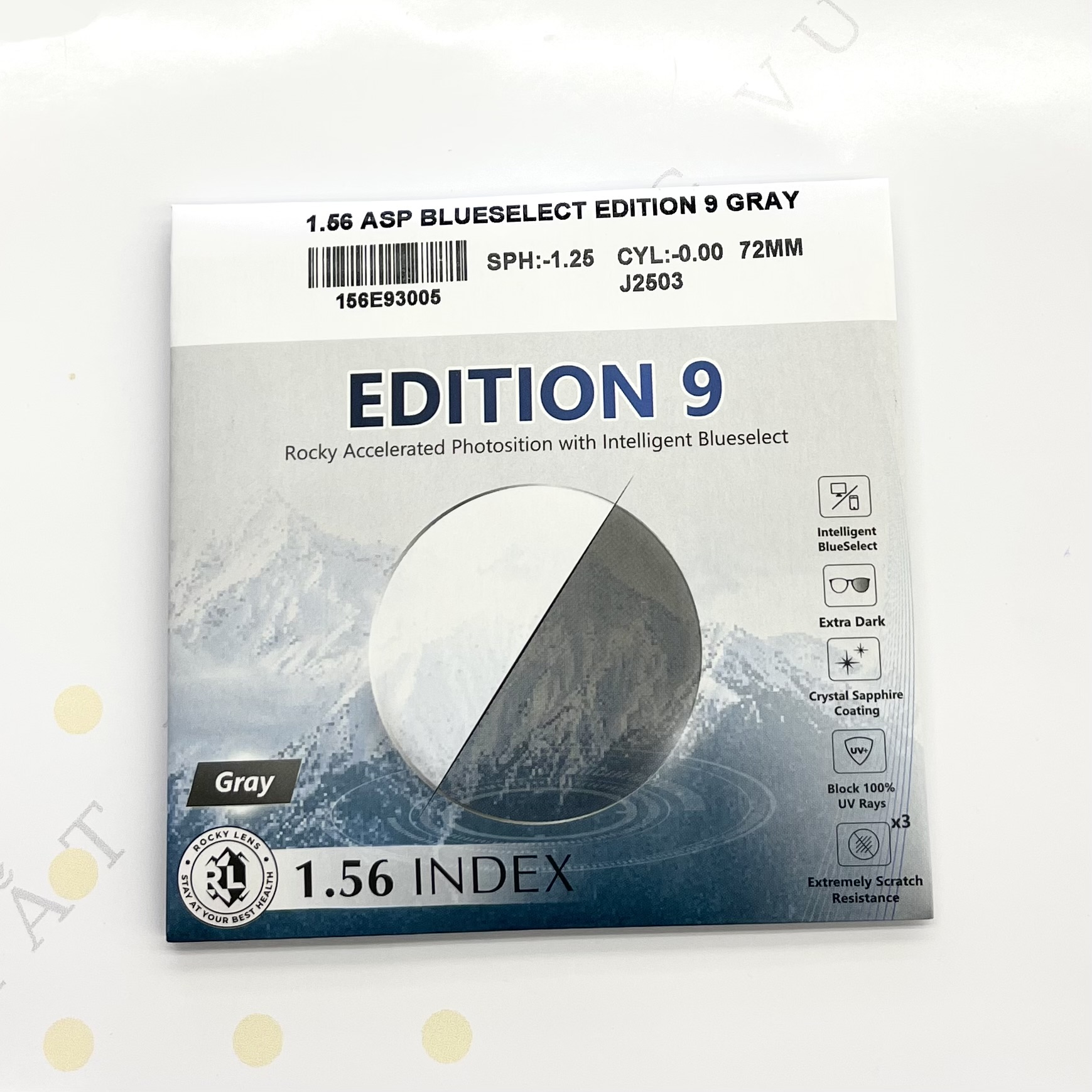 Tròng đổi màu asx Edition 9 1.56